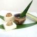アンチョビで「なめろう」豆腐、チーズ、きゅうりを添えて。