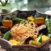 夏野菜の和風堅焼そうめん