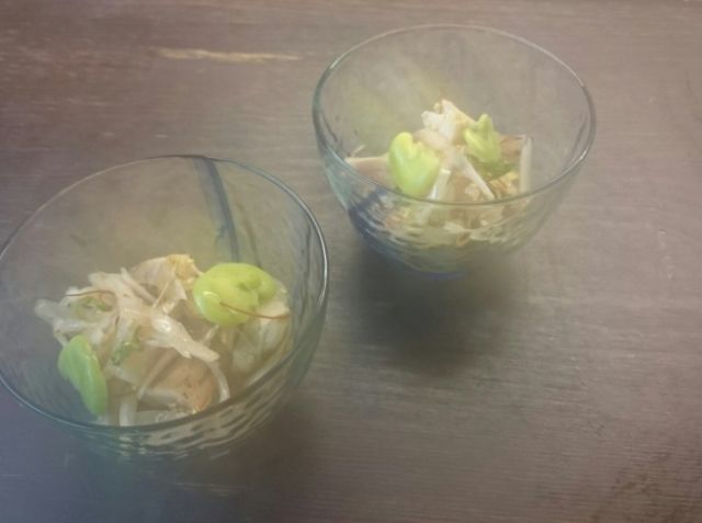 阿波尾鶏のたたきとそら豆の青しそ和え 松田 成生シェフのレシピ シェフごはん