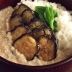 なすと鶏そぼろのあんかけ丼