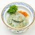 お茶香るもっちり白玉梅ジュレがけ