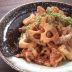 れんこんと豚バラ肉の味噌炒め