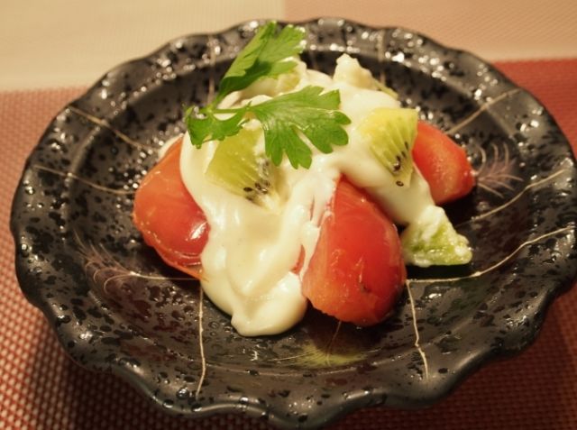 焼きトマトのびんろう掛け 黒沢 学シェフのレシピ シェフごはん