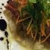 真鯛のポワレ 白菜のクリームグラタン添え バルサミコグレーズ