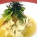水菜と湯葉の素麺茶漬け
