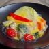 ♨生春巻きでラップしたスチーム野菜♨　卵黄チーズソース添え