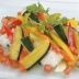 彩り野菜のカルパッチョ、ライスサラダ添え