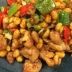 カリカリ大豆と鶏肉のピリ辛炒め