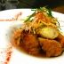 豚肉と魚のミルロール カレーポン酢風味