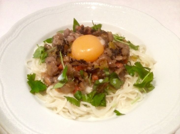 味噌けんちん風 五島手延べうどん 豆乳風味    