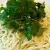 五島手延うどんのパクチージェノベーゼ