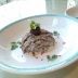 黒オリーブのコンフィ　モンブラン仕立て