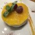 オレンジのレアチーズケーキ