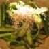 アスパラと小松菜の炒め物