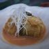 五島手延べうどんを使ったロールキャベツ辛味噌煮