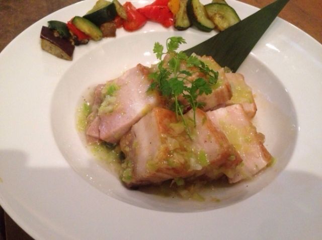 一夜干し焼豚 春キャベツソース 姜 智英シェフのレシピ シェフごはん