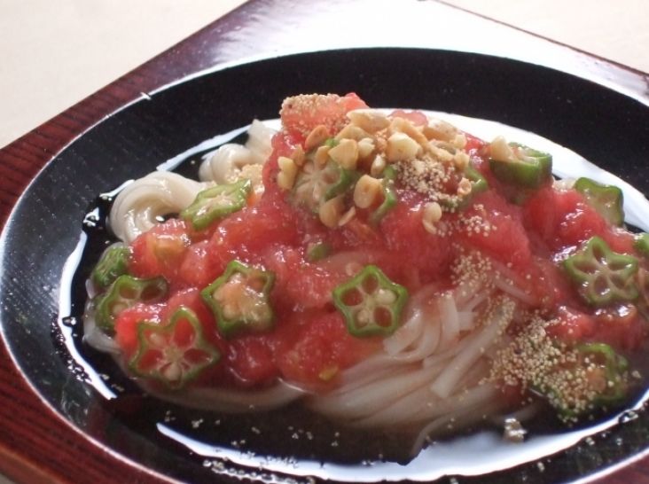 冷製！トマトあえ麺！