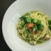 スパゲッティ　旬の魚介と菜の花のサルサヴェルデ