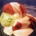 オクラ豆腐とフルーツトマトの明太子ドレッシング