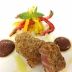 豚肉のクミン風味パン粉焼き　赤ワインとマスタードソース