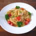 海の幸のトマトの冷製パスタ(カッペリーニ)